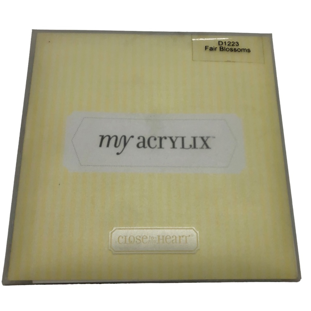 Close to My Heart My Acrylix Stamp Set Fair Blossoms Number D1223